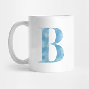 Clouds Blue Sky Initial Letter B Mug